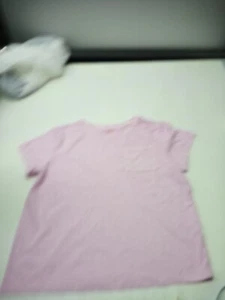 Cat & Jack Short Sleeve Cotton T Shirt Top Light Pink XXL (18) Pocket - Picture 1 of 5