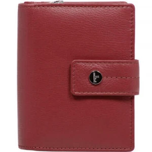 Cellini Ladies' Tuscany Medium Book Leather RFID Blocking Wallet Red W0110 - Picture 1 of 9