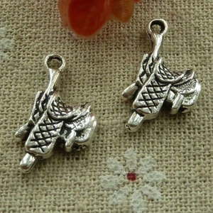 Envío Gratis 90 Piezas Dijes Sillín Plata Tibetana 22X12mm L-2862 - Imagen 1 de 4