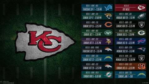 2023 NFL Kansas City Chiefs Football Schedule Magnets (Multiple Sizes) Cover