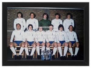 Impresión fotográfica del equipo de la Copa de la Liga 1971 enmarcada Tottenham Spurs White Hart Lane Hotspur - Imagen 1 de 10