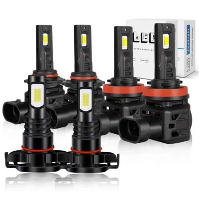 For Chevy Tahoe LS LTZ Sport Utility 5.3L 2007-2015 LED Headlight Fog Lamp Bulbs - Изображение 1 из 4