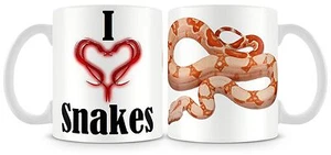 I LOVE SNAKES Boa Constrictor Mug Reptiles Snake CUSTOMISABLE - Picture 1 of 1