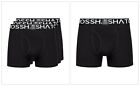 Mens 3 Pack Crosshatch Boxer Shorts Underwear Trunks Multipack Designer 