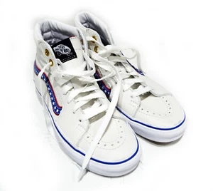 Vans Weiß Leder High Top Skateboard Turnschuhe Herren. Größe 5, Damen 6,5 - Bild 1 von 7