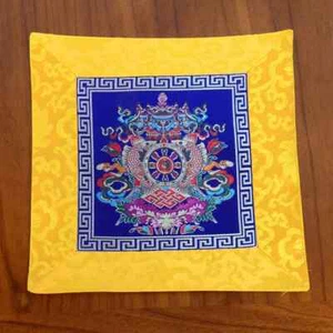  Buddhist family Auspicious Worship Altar Buddha statue Table cloth mat Cushion - Picture 1 of 13