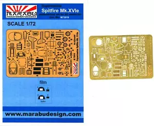 Marabu Models 1/72 SUPERMARINE SPITFIRE Mk.XVIe Photo Etch Detail Set - Picture 1 of 3