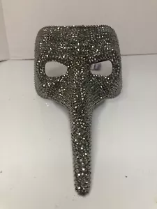 LONG NOSE HALF MASK VENETIAN Bird Beak Mardi Gras Costume Goth Masquerade - Picture 1 of 6