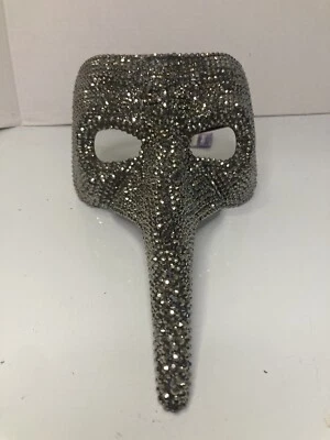 LONG NOSE HALF MASK VENETIAN Bird Beak Mardi Gras Costume Goth Masquerade - Image 1 of 4