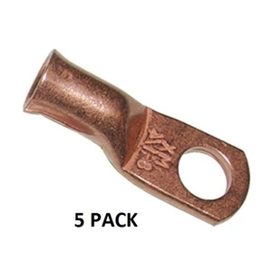 PACK DE 5 - TERMINAL DE ANILLO RESISTENTE COBRE SIN COSTURAS CALIBRE 1/4" ID 8 #AET-8141-5PK - Imagen 1 de 2