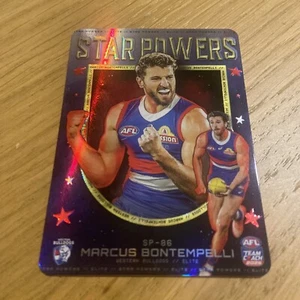 2025 AFL Teamcoach Star Powers Teams Marcus Bontempelli SP-86 Western Bulldogs - Picture 1 of 2