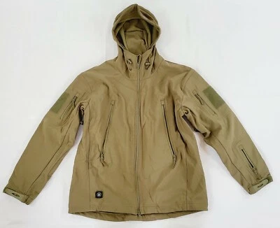 Winter Jacket with Hood Soft Shell Military Coyote Brown Men's Tactical Large - Image 1 of 4