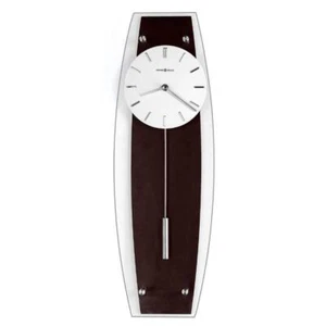 Howard Miller Wall Clock Round Analog Metal Frame Classic Quartz Cyrus Black - Picture 1 of 2