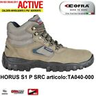 Chaussures de Sécurité COFRA Horus S1 P Src en Daim et Tissu Verni +