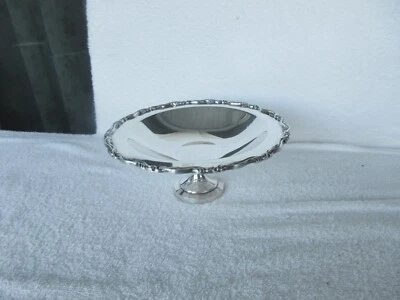 Wm. A. ROGERS~ PLATO DE COMPOTA GEORGIANO PLATEADO CON TALLO -~LIMPIO!!! Foto 1 de 4