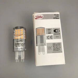 10x Nino LED Leuchtmittel Stiftsockel 3,8W = 40W G9 klar 470lm 2700K Warm Ø20mm - Imagen 1 de 7