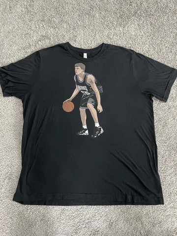 Jason Williams Sacramento Kings Bella Canvas T Shirt Mens 2XL NBA Basketball Cover