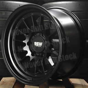 SSW OFFROAD Dakar 6x139.7 6x5.5 17x9 -25 offset black 15 spokes truck 4 wheels - Picture 1 of 6