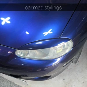 Black Plastic eyebrows to fit Mazda MX5 MK2 MK2.5 (Eyelids/Kit/Light/Brows/MX-5) - Afbeelding 1 van 17