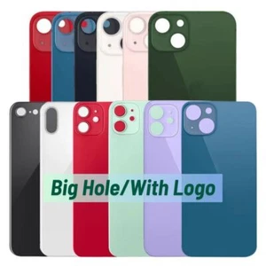 Back Glass Big Cam Hole Replacement Lot For iPhone 8 XR XS 11 12 13 14 Pro Max - Picture 1 of 20