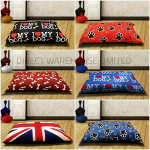 Leo Dog Pet Bed Pillow Cushion Adoreable Zipped Remoboveable Soft Washable Cover - Picture 1 of 8