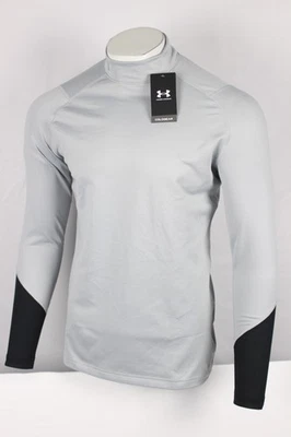 Under Armour Hombre Infrarrojo Cold Gear Armour Ajustado Simulación Manga Larga Gris Negro Foto 1 de 4
