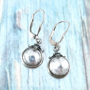 Vintage Sterlingsilber Modernist/Brutalist Ohrhänger - Bild 1 von 10