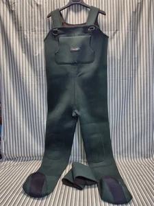 Frog Toggs Neoprene Chest Waders XL Green Bootfoot Style Made in Taiwan - Picture 1 of 15