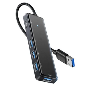 USB-Hub USB C 3.0 Hub 5Ports Dockingstation Typ C Hub 5Gbps 100CM USB 3.0 A8407 - Afbeelding 1 van 8