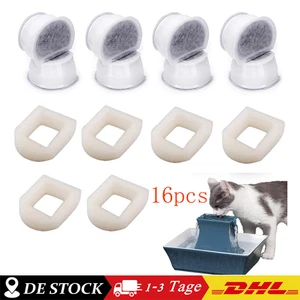 8 filtri ai carboni attivi + 8 filtri in schiuma per Drinkwell Stainless Steel 360 DE - Foto 1 di 7
