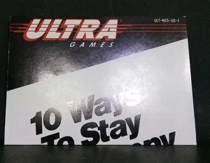 Ultra Games Nes Poster Ad Insert ULT-NES-US-1. "10 Ways To Stay Zap Happy". VGC - Picture 1 of 8
