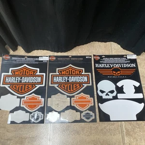 Harley Davidson window clings decals LOT 7 Pieces DW302 DW1199669 - Picture 1 of 7