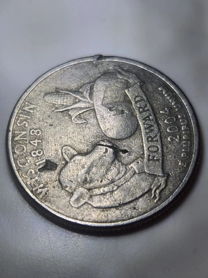 Wisconsin State Quarter 2004-D Extra Leaf - Image 1 of 4