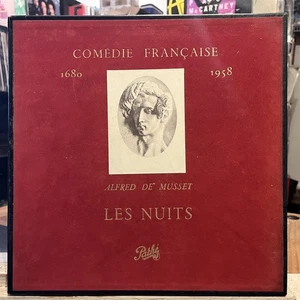 [COMEDY]~EXC LP~BOX SET~ALFRED DE MUSSET~COMEDIE FRANCAISE~Les Nuits~1955~FRANCE - Picture 1 of 6