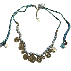INC International Concepts Braided Charm Necklace - Picture 1 of 4