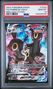 PSA 10 Umbreon VMAX TG23/TG30 Brilliant Stars FA Pokemon Card Trainer Galería - Imagen 1 de 2