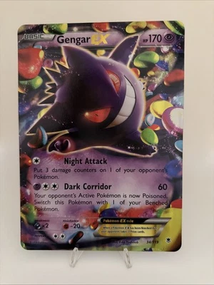 Gengar EX 34/119 Pokémon TCG XY Phantom Forces Ultra Rare Holo NM/Mint Fresh OS - Image 1 of 4