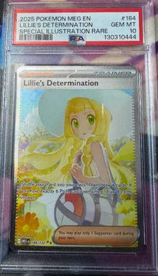 Lillie's Determination 184/132 Me01: Mega Evolution Holo Graded PSA 10 Gem Mint - Image 1 of 2