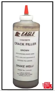 Eagle 1 Qt Bottle Crack Filler Brown Exposed Aggregate Concrete Damage Repair - Picture 1 of 3