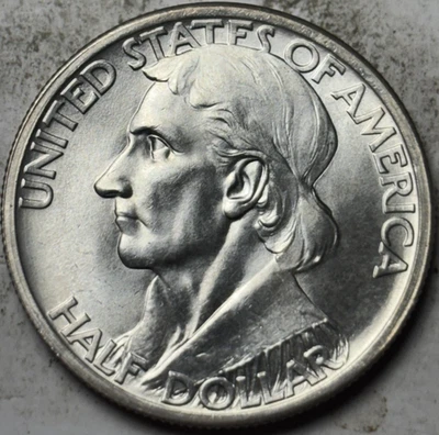 1935 Boone 50c Commemorative Half Dollar. Attractive Uncirculated Example! - Image 1 of 2