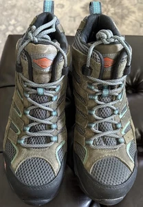 Merrell Womens Moab Vortex MID Waterproof Hiking Work Boot Steel Toe Oil Resist - Picture 1 of 10