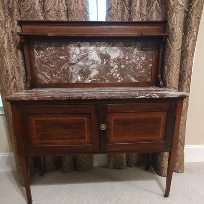 Antique Marble Top Washstand - Image 1 of 4