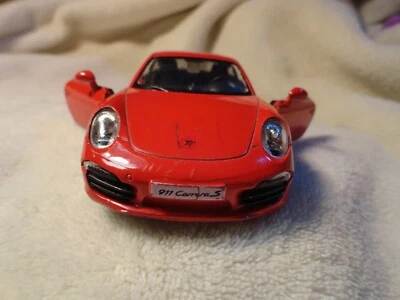 Uni Fortune RMZ City Red Porche 911 Carrera S 1:32 Pull-Back Racer - Image 1 of 4