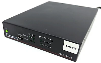Extron HAE 100 4K HDMI Audio De-Embedder 60-1542-01 w/ OEM Power Supply - Tested - Image 1 of 4