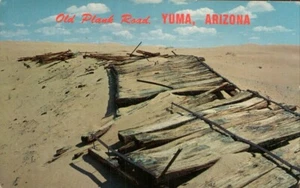 Postcard Chrome Old Plank Road Yuma Arizona Petley PC859 - Picture 1 of 2