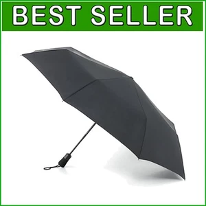 Stylish Jumbo Folding Umbrella - Auto Open, Wind-Resistant, Black Design - Picture 1 of 7