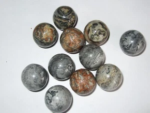- Sfera Pietra Cristalloterapia - DIASPRO PICASSO GRIGIO 20 mm - Picture 1 of 1