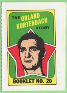 1971-72 Topps Booklet Orland Kurtenbach #20 (ex) (schwer zu finden) - Bild 1 von 1