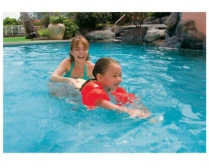 Intex Orange Vinyl Inflatable Swimming Arm Bands. Size 3-6 months. A-21 - Picture 1 of 3