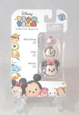 Nuevo Tsum Tsum Paquete de 3 Bong Bing 264 Chip 220 Minnie 106 Coleccionistas Serie 2 Foto 1 de 4